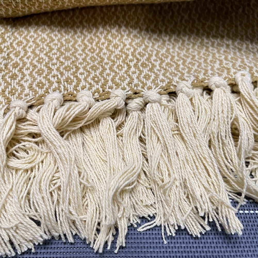 HOUSE No.9 by Home Love Woven Cotton Chenille Throw in “Willow” - Picture 7 of 7